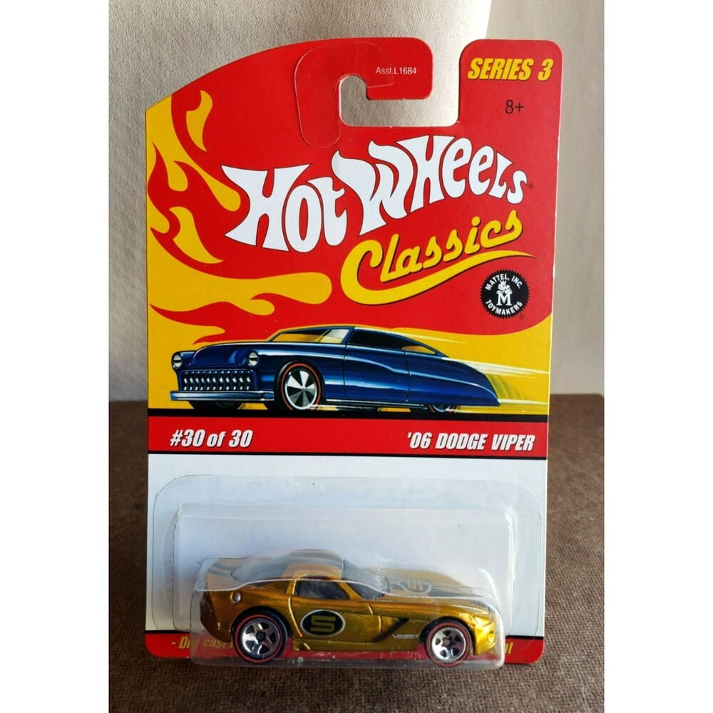 2007 Hot Wheels '06 DODGE VIPER  Spectraflame GOLD CLASSICS SERIES #30/30 RL5SP